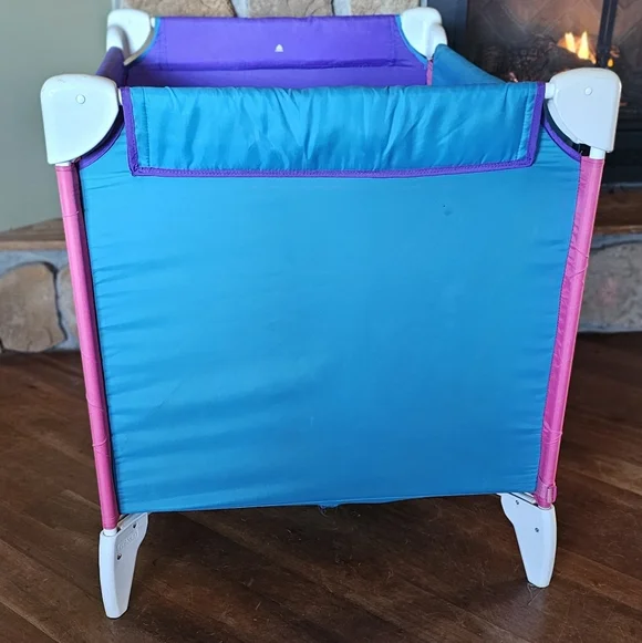 VINTAGE GRACO 1990’s Sport Pink & Teal Pack 'n Play Playard Excellent Condition - Picture 7 of 16